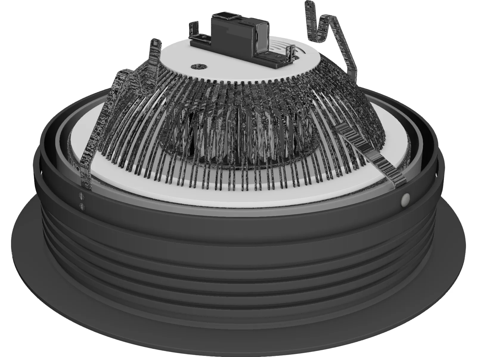 LED Recessed Ceiling Fixture 3D Model main preview
