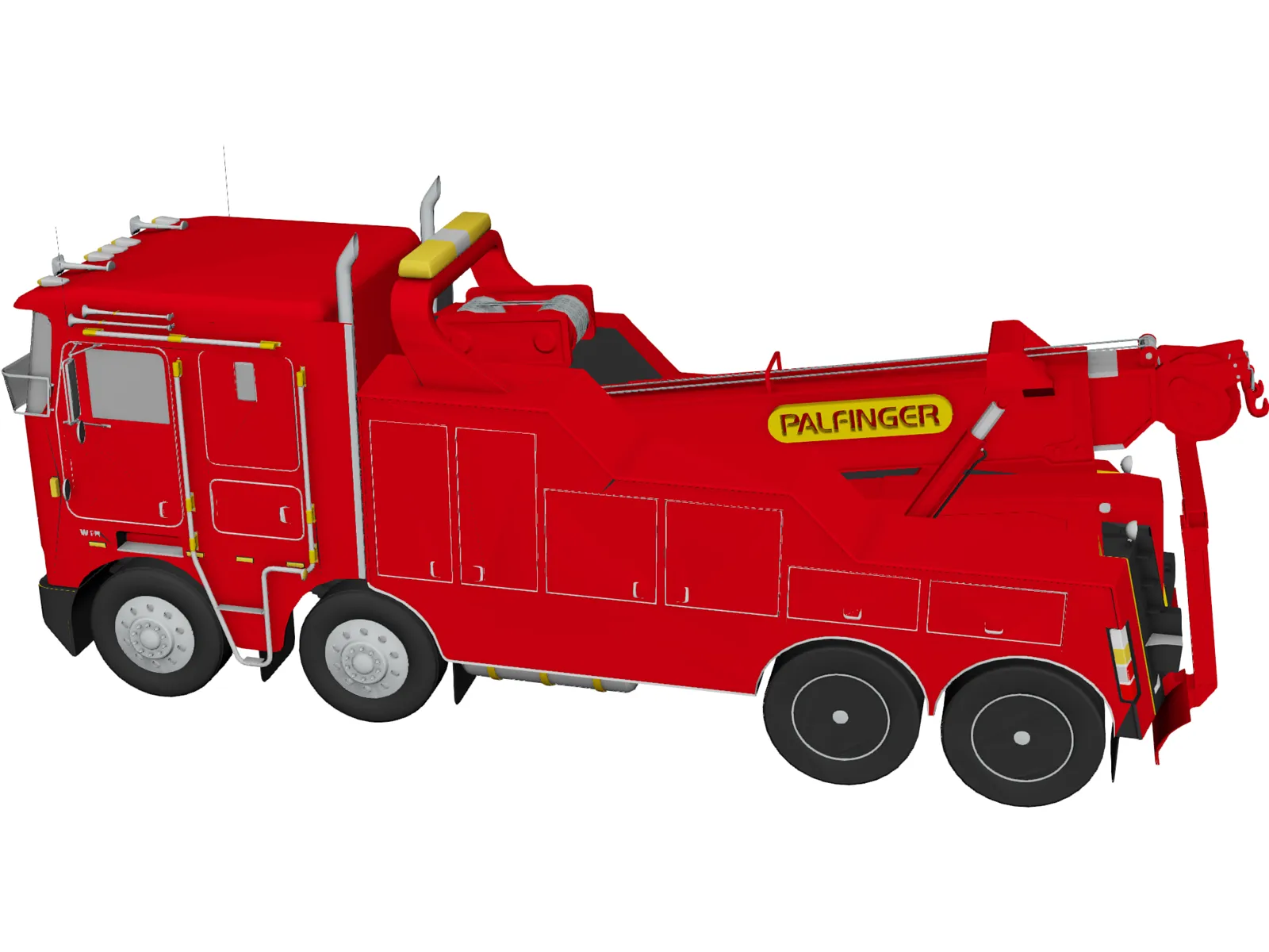 Kenworth Palfinger 3D Model main preview