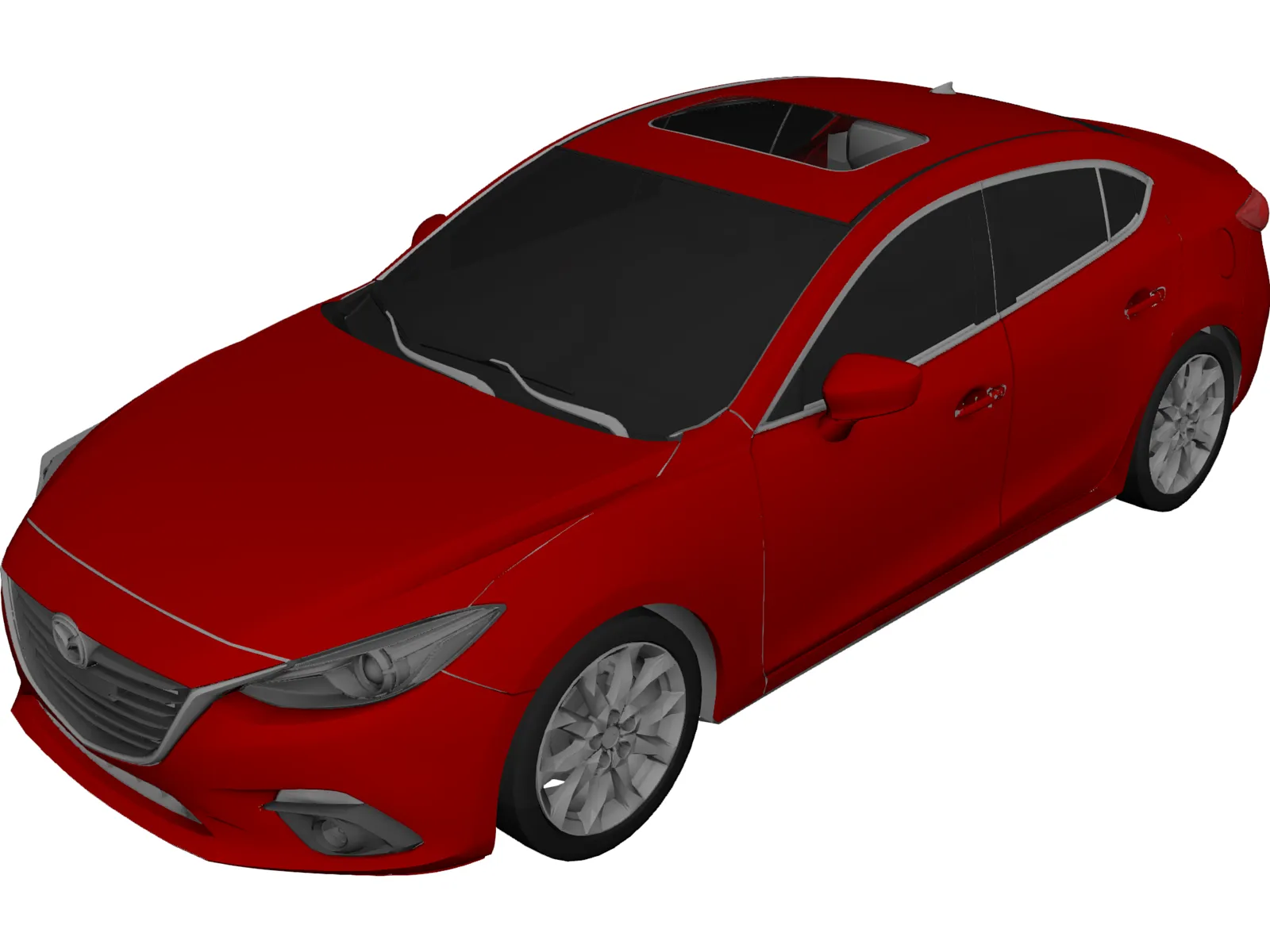 Mazda 3 Sedan (2014) 3D Model main preview