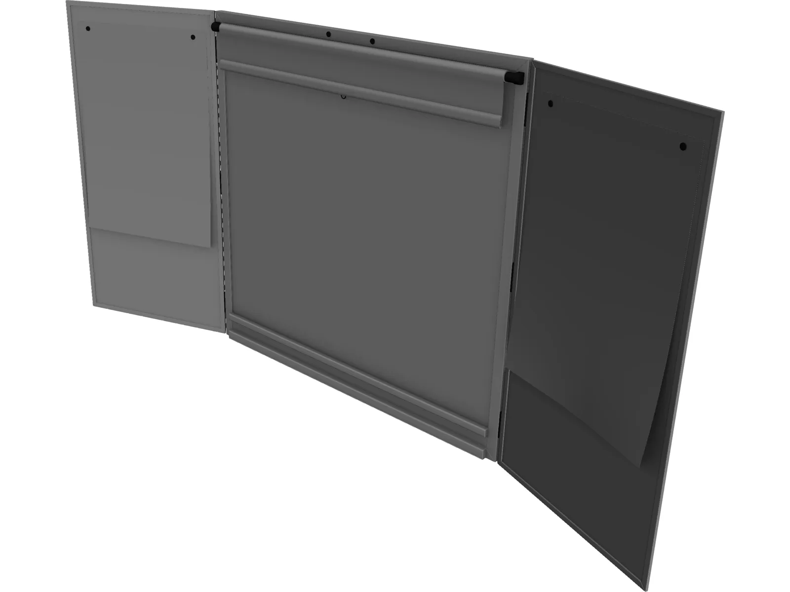 Openable Whiteboard 3D Model main preview