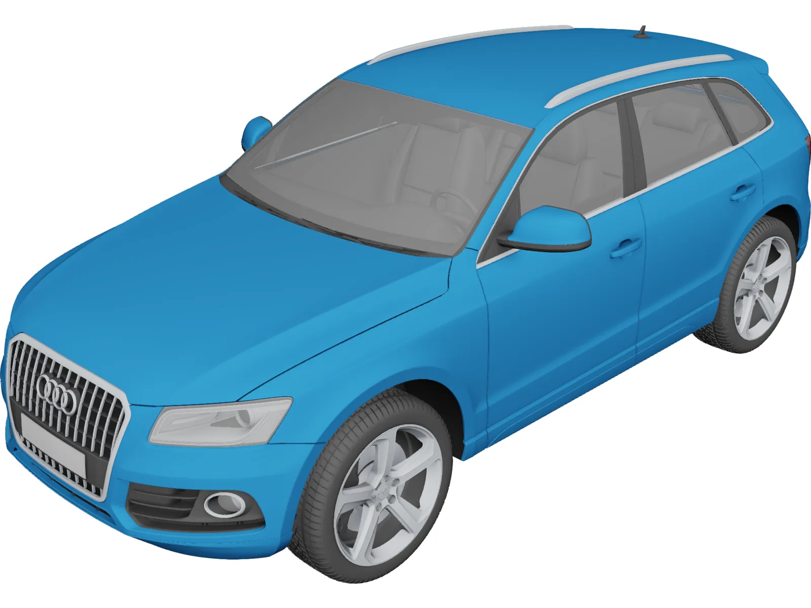 Audi Q5 (2013) 3D Model main preview