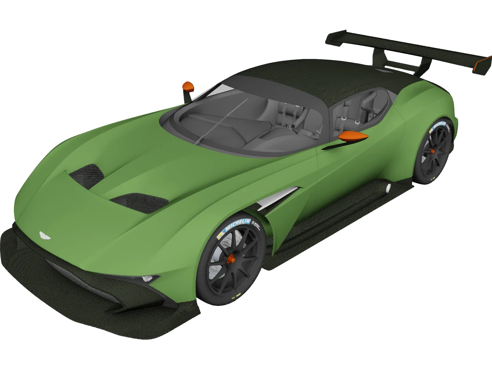 Aston Martin Vulcan (2016) 3D Model main preview