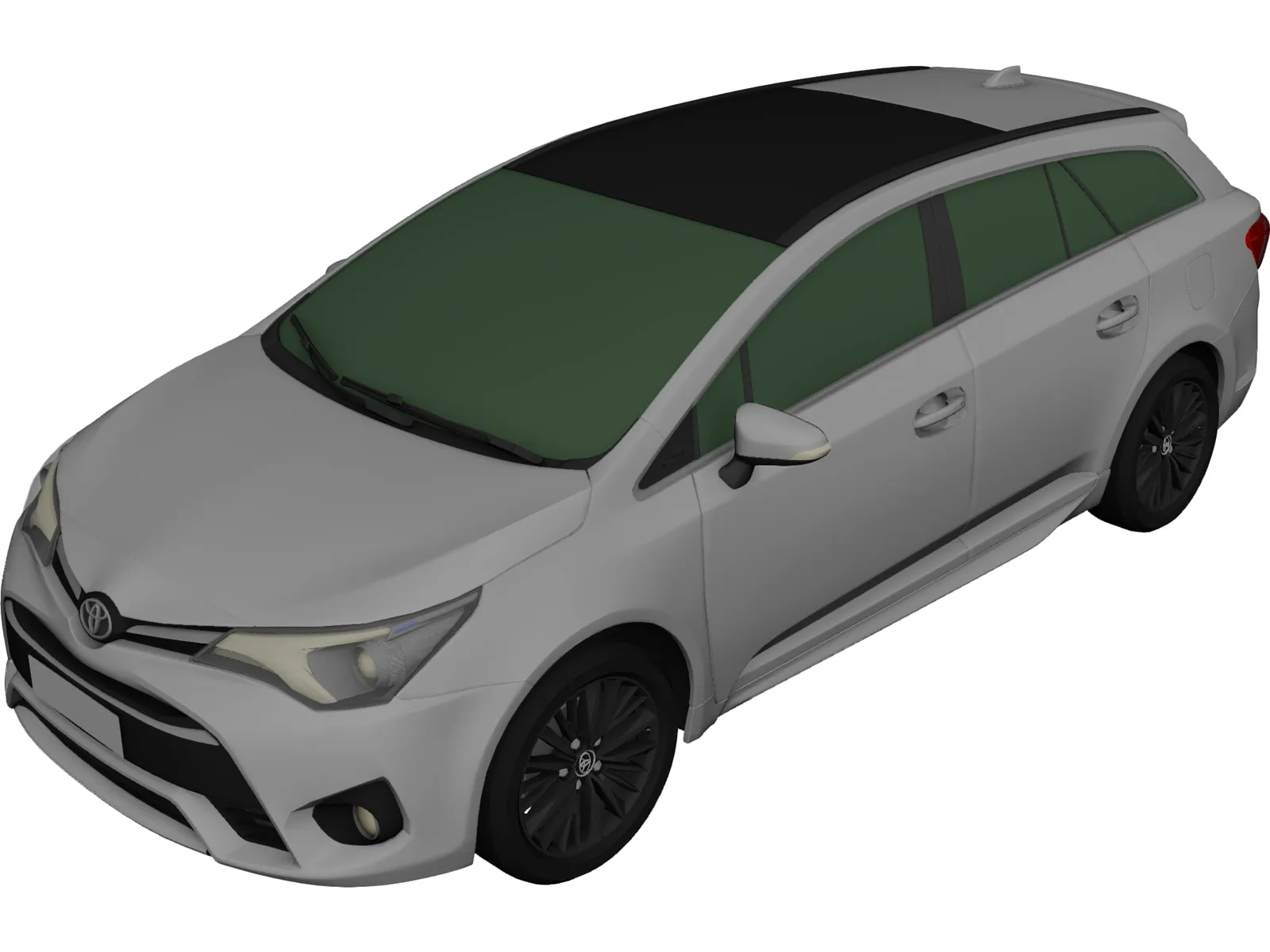 Toyota Avensis Wagon (2017) 3D Model main preview