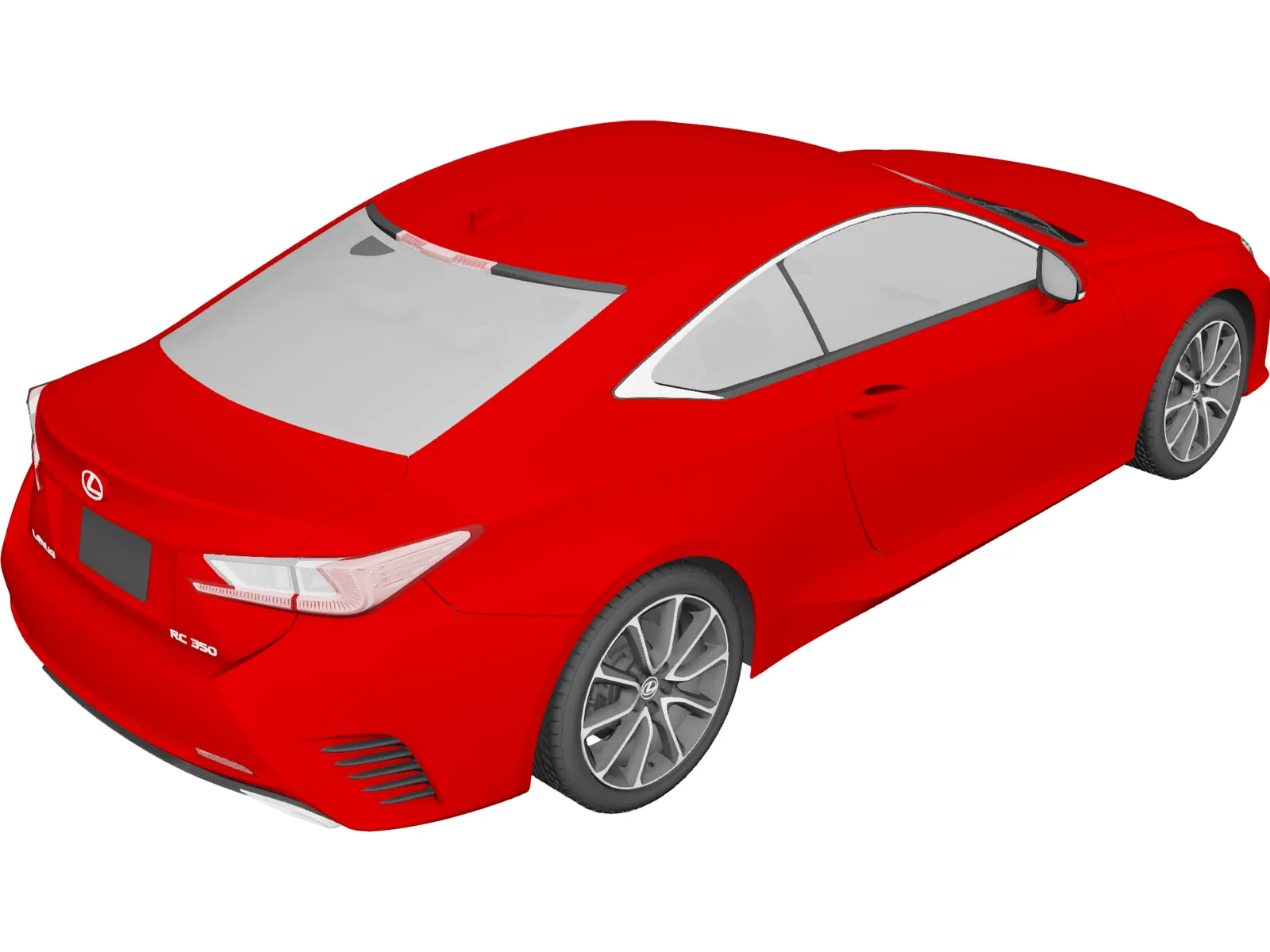 Lexus RC 350 (2015) 3D Model main preview