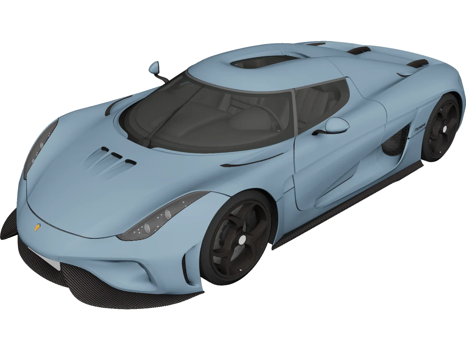 Koenigsegg Regera (2017) 3D Model main preview