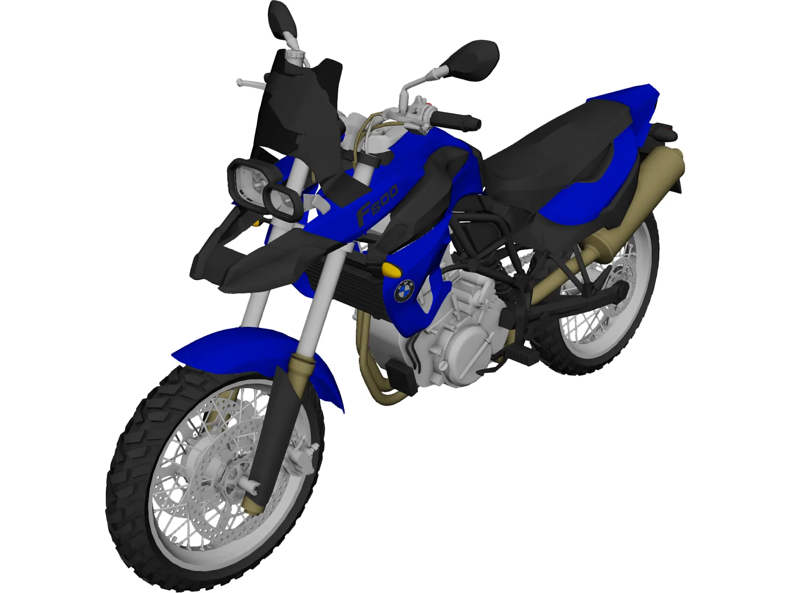 BMW F800 GS (2008) 3D Model main preview
