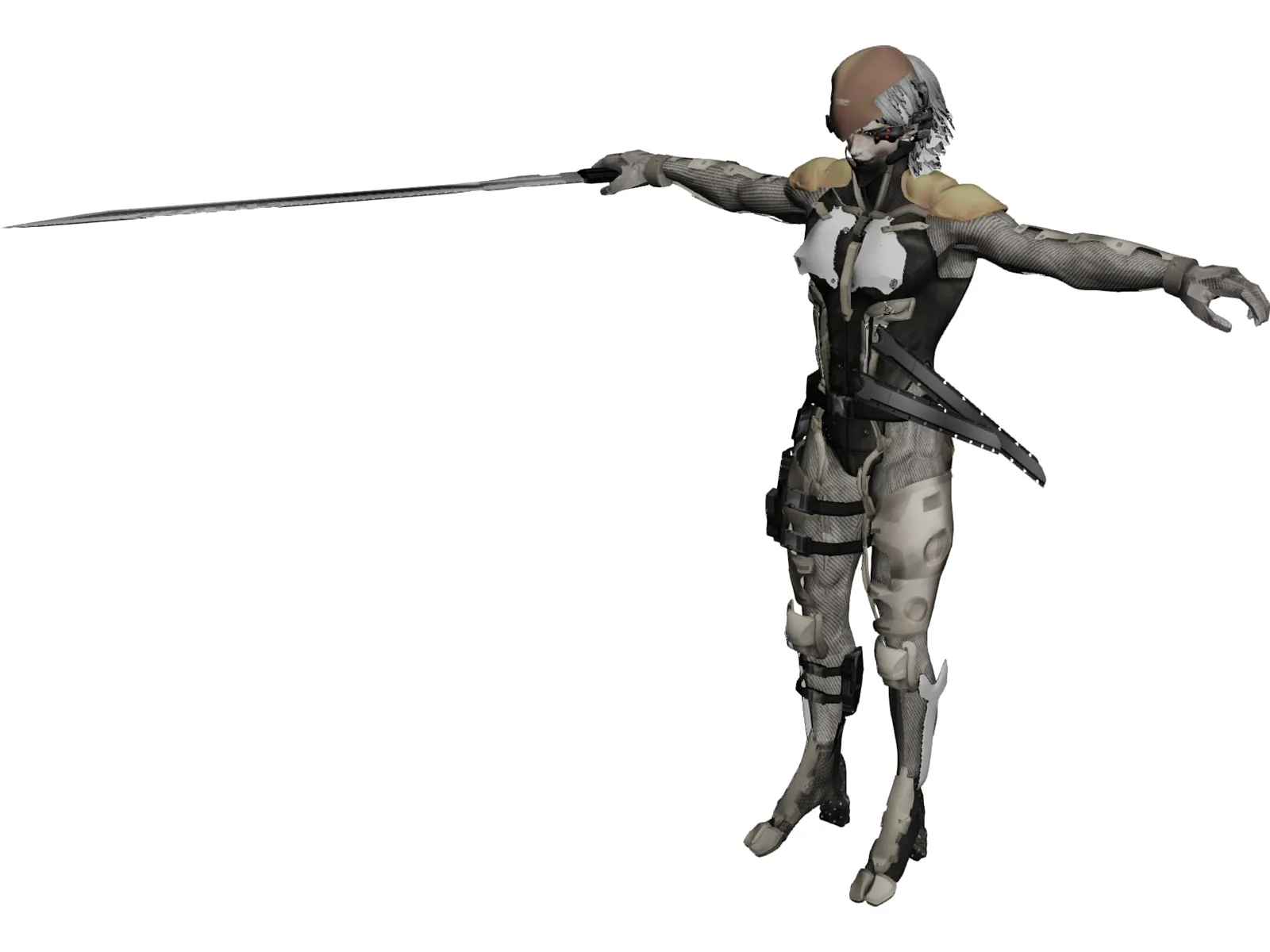Raiden 3D Model main preview