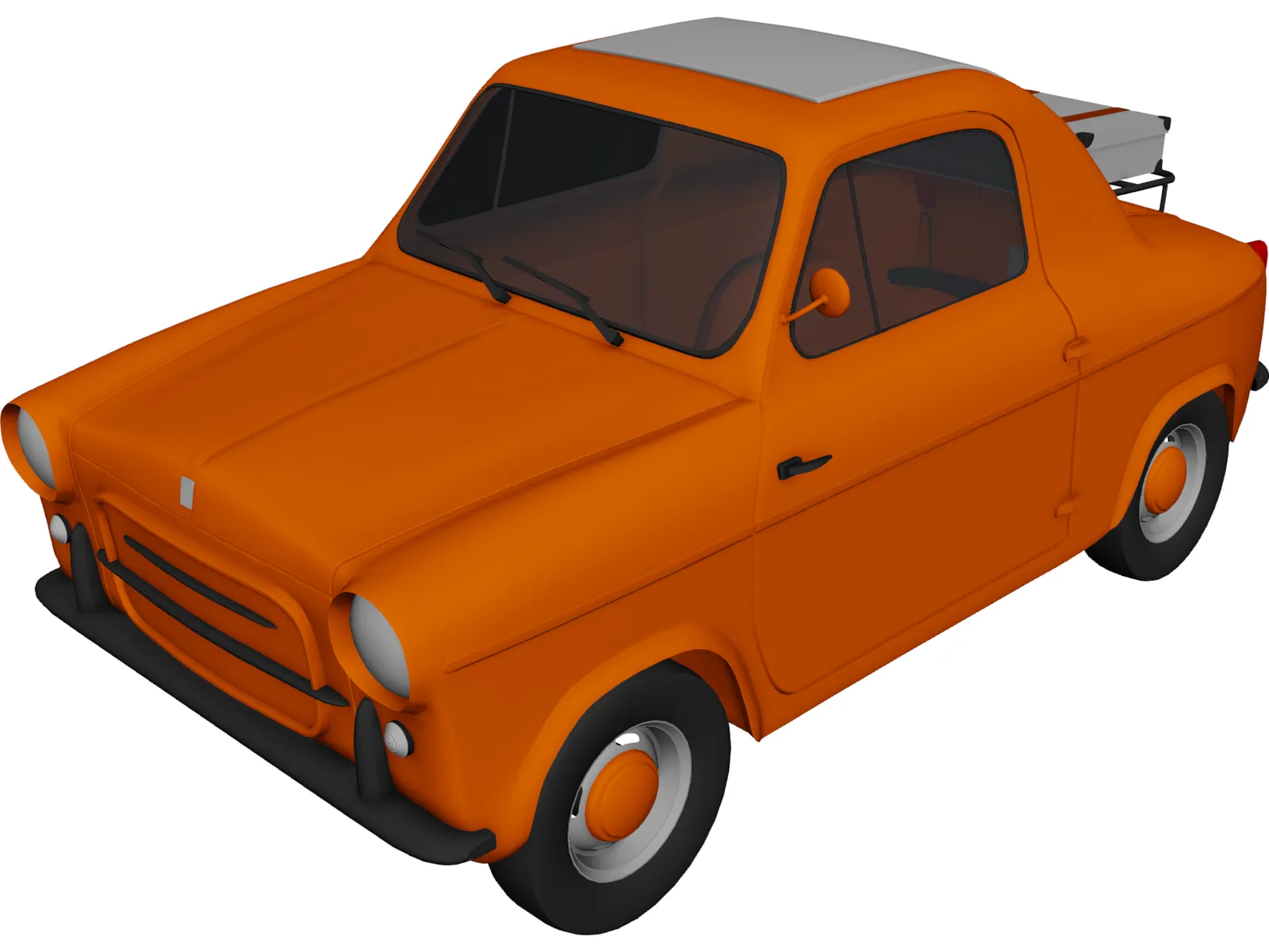 Vespa 400 3D Model main preview