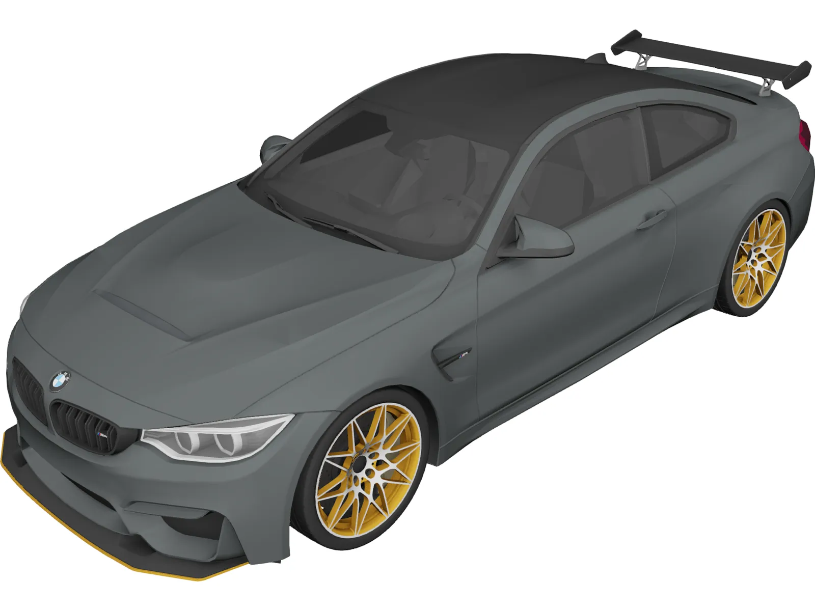 BMW M4 GTS F82 (2016) 3D Model main preview