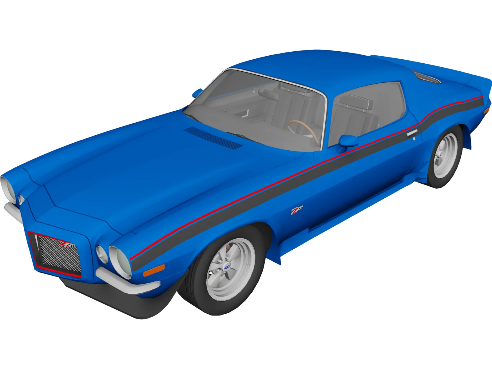 Chevrolet Camaro Z28 (1976) 3D Model main preview