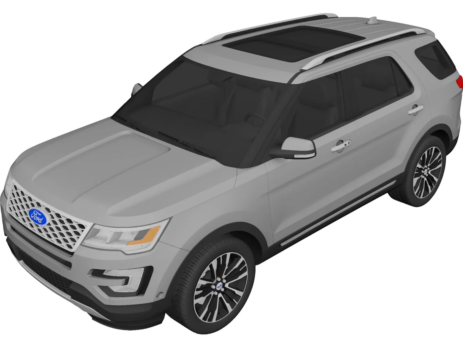 Ford Explorer (2016) 3D Model main preview