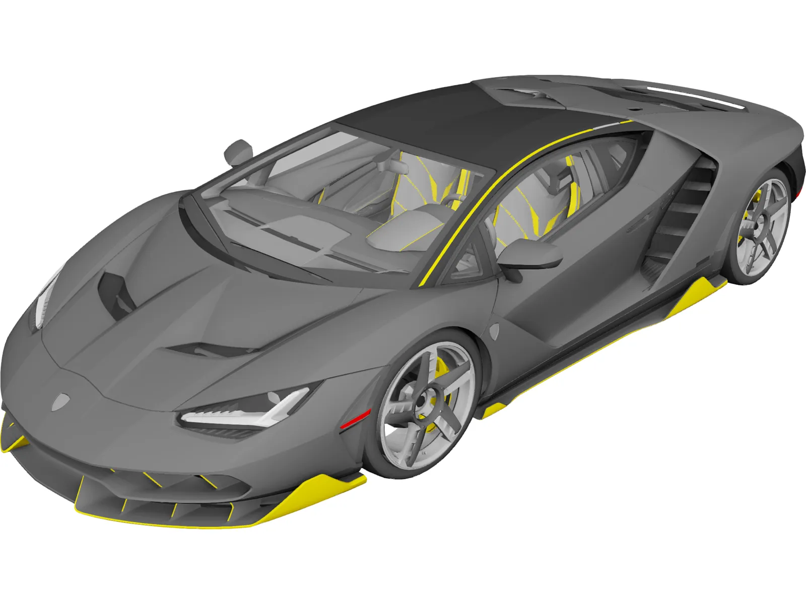 Lamborghini Centenario LP 770-4 (2016) 3D Model main preview