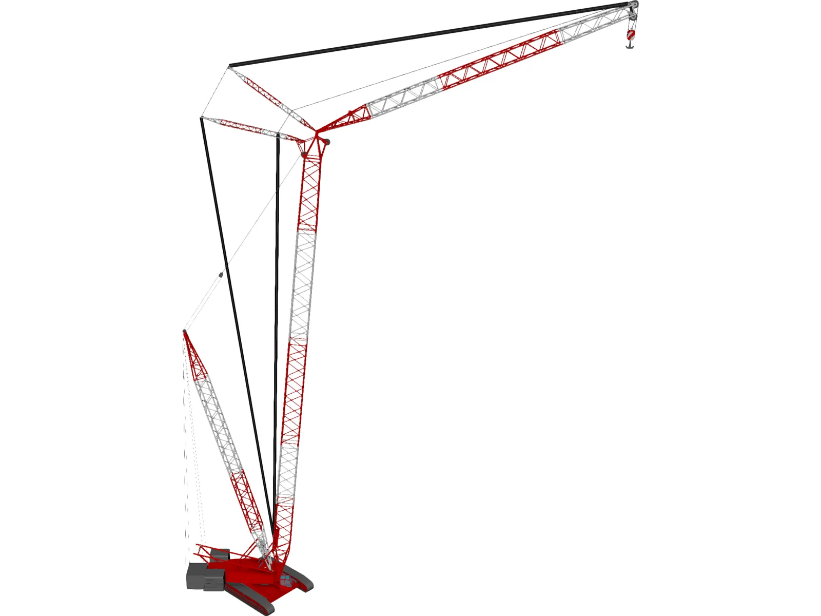 Special Crawler Crane 3D Model main preview