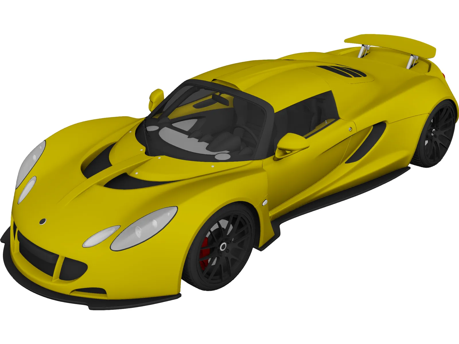 Hennessey Venom GT (2012) 3D Model main preview