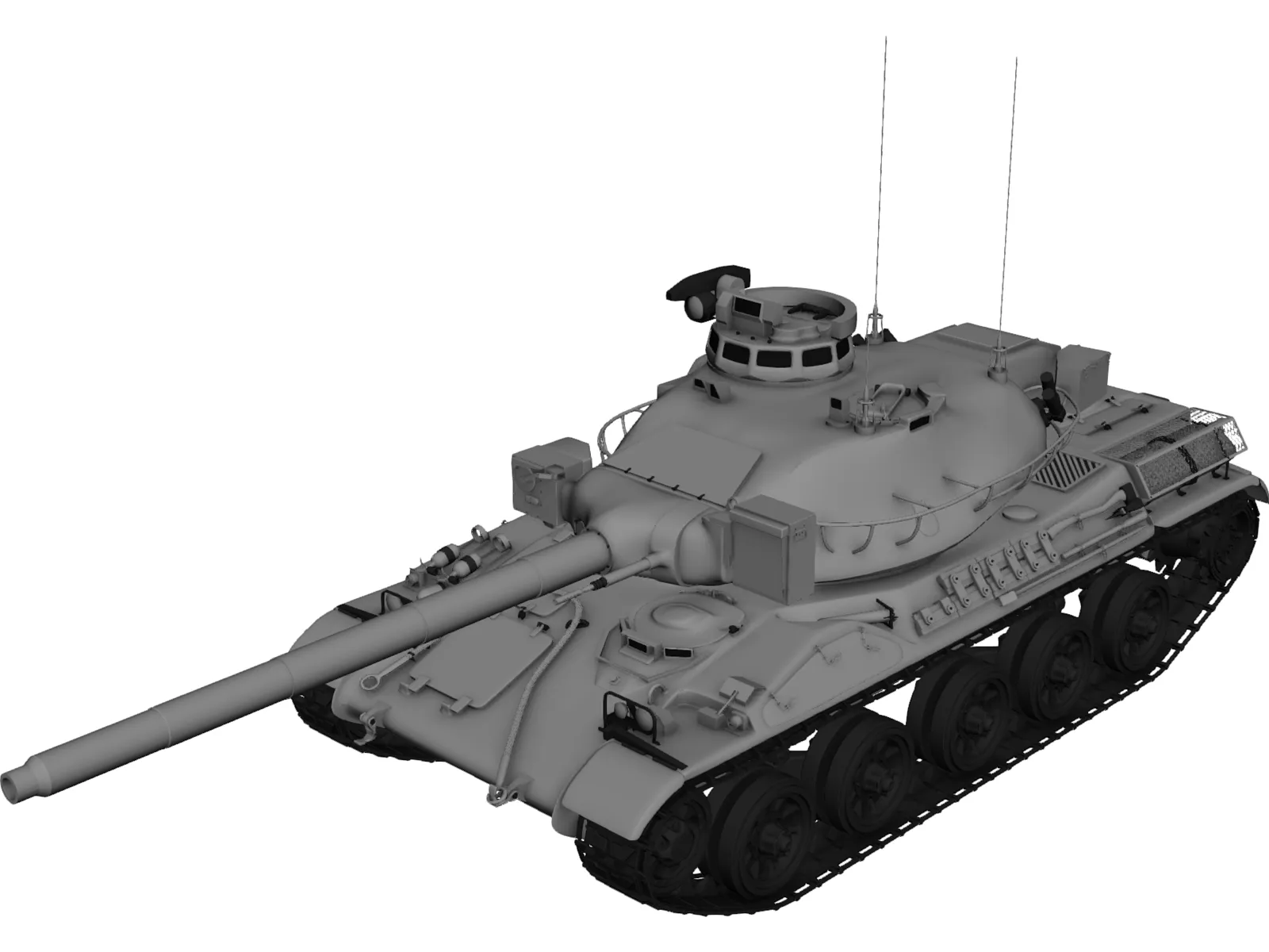 AMX-30B 3D Model main preview