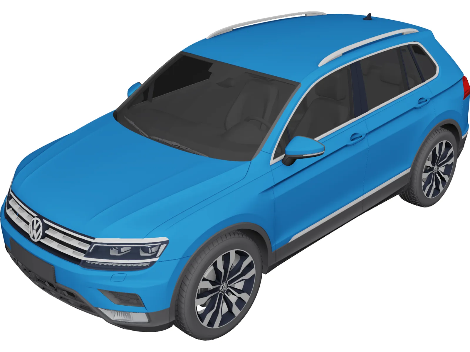 Volkswagen Tiguan 2.0 TDi (2017) 3D Model main preview