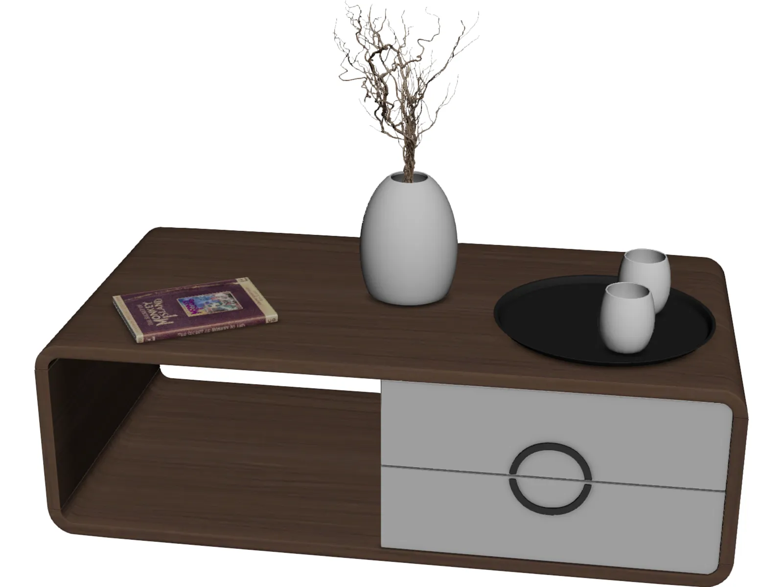 Modern Coffee Table 3D Model main preview