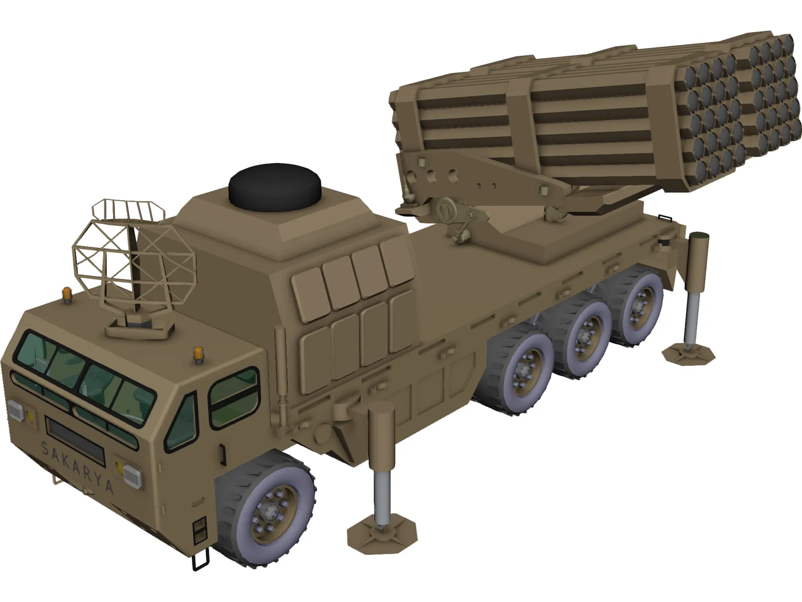 T-122 Sakarya 3D Model main preview