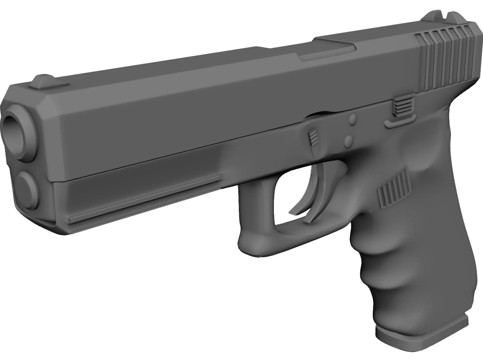Glock 17 3D Model main preview