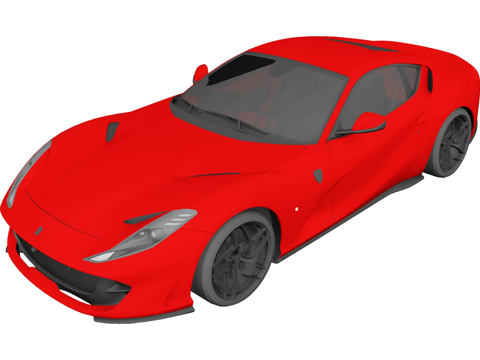 Ferrari 812 Superfast (2015) 3D Model main preview
