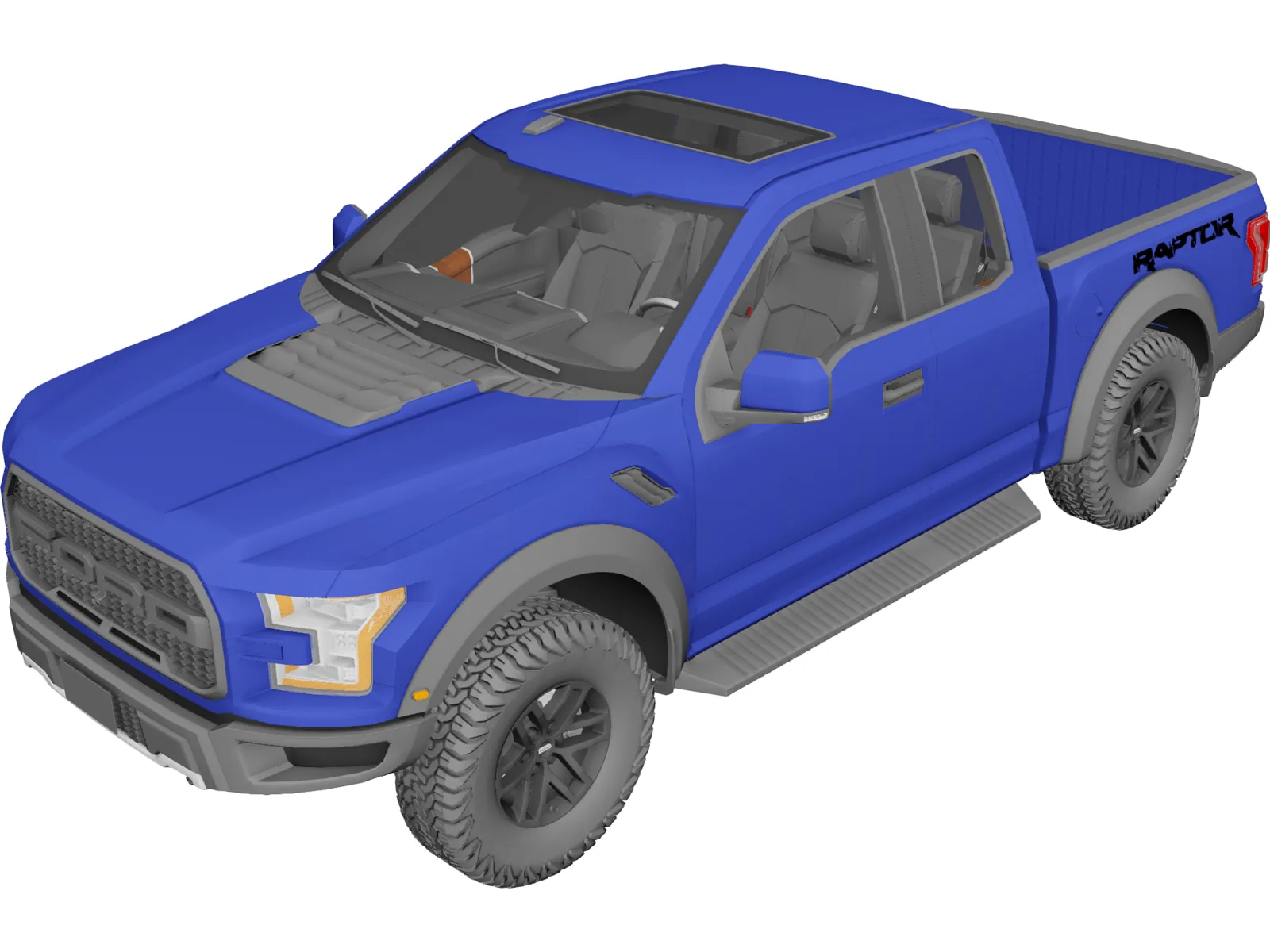 Ford F-150 Raptor (2017) 3D Model main preview