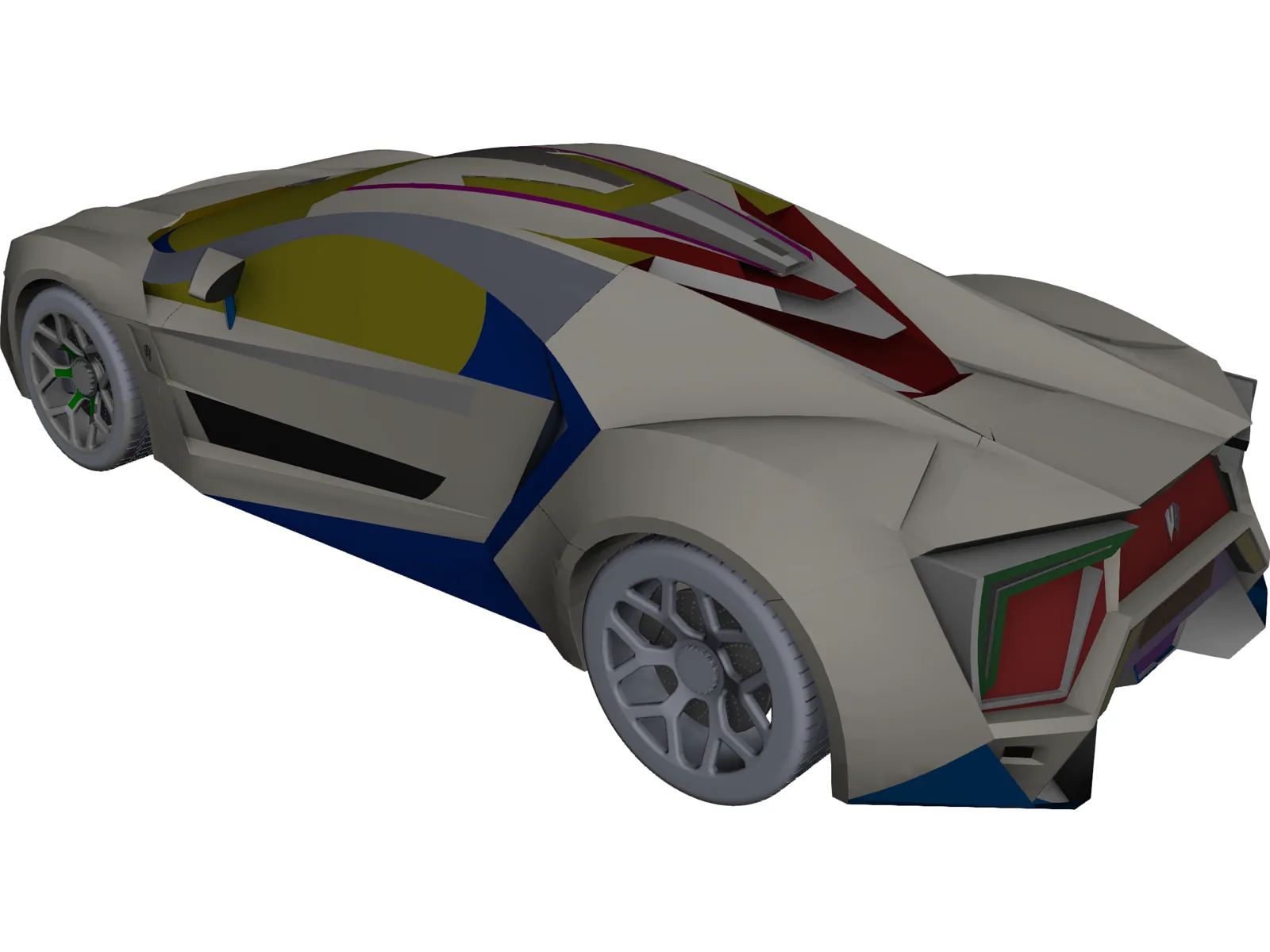 Lykan Hypersport 3D Model main preview