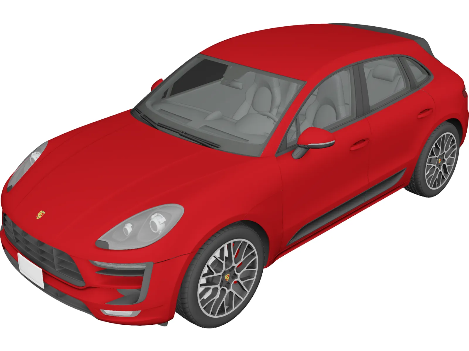 Porsche Macan GTS (2017) 3D Model main preview