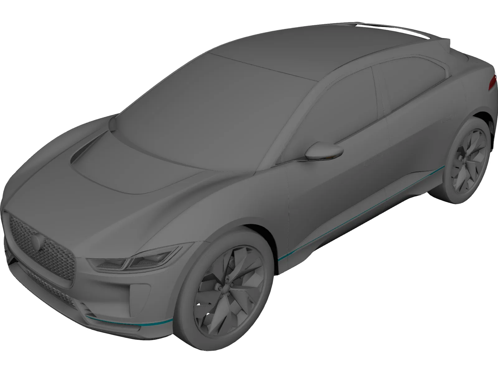 Jaguar I-Pace Concept 3D Model main preview