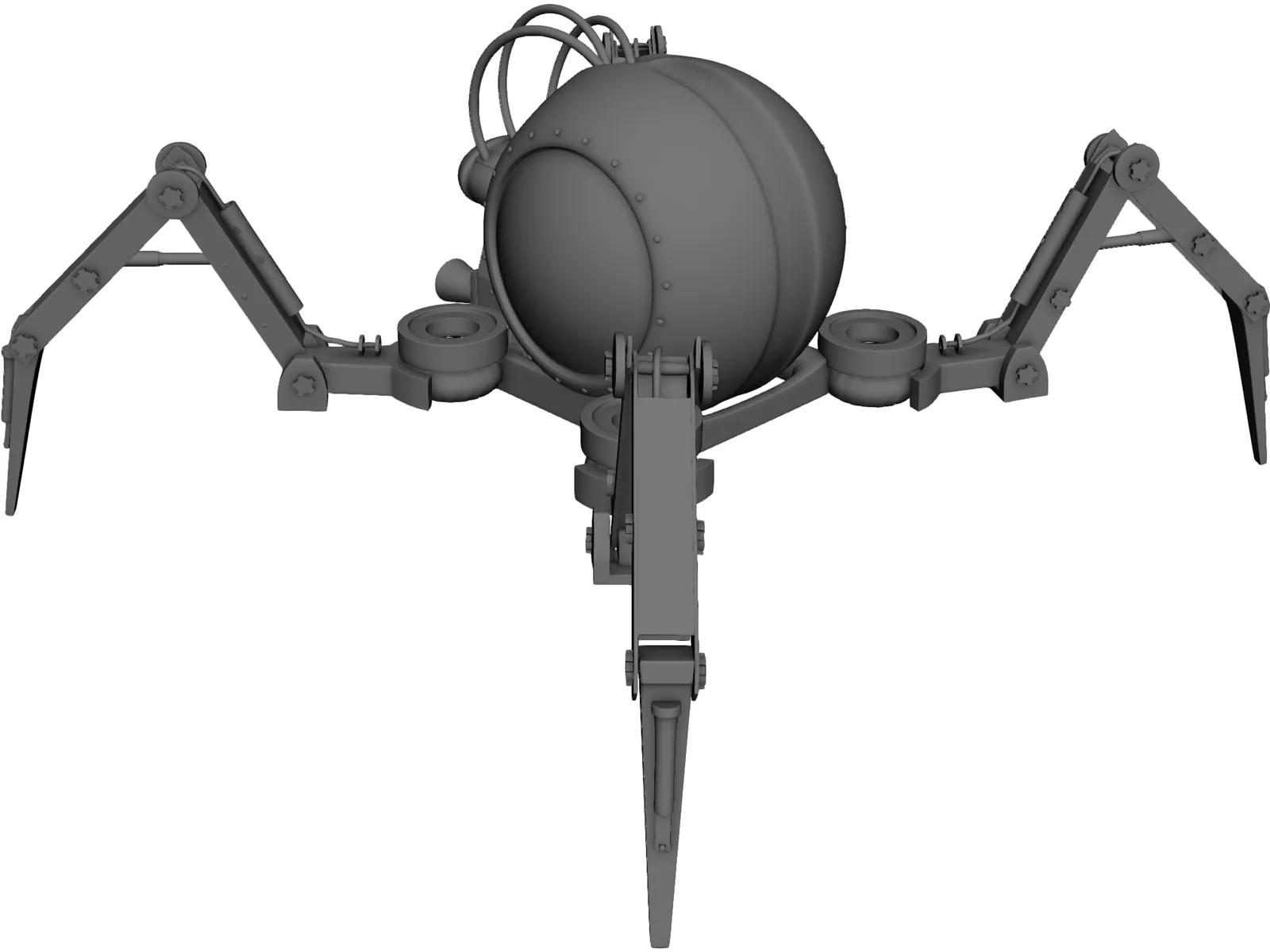 Mechanical Spider Robot 3D Model main preview