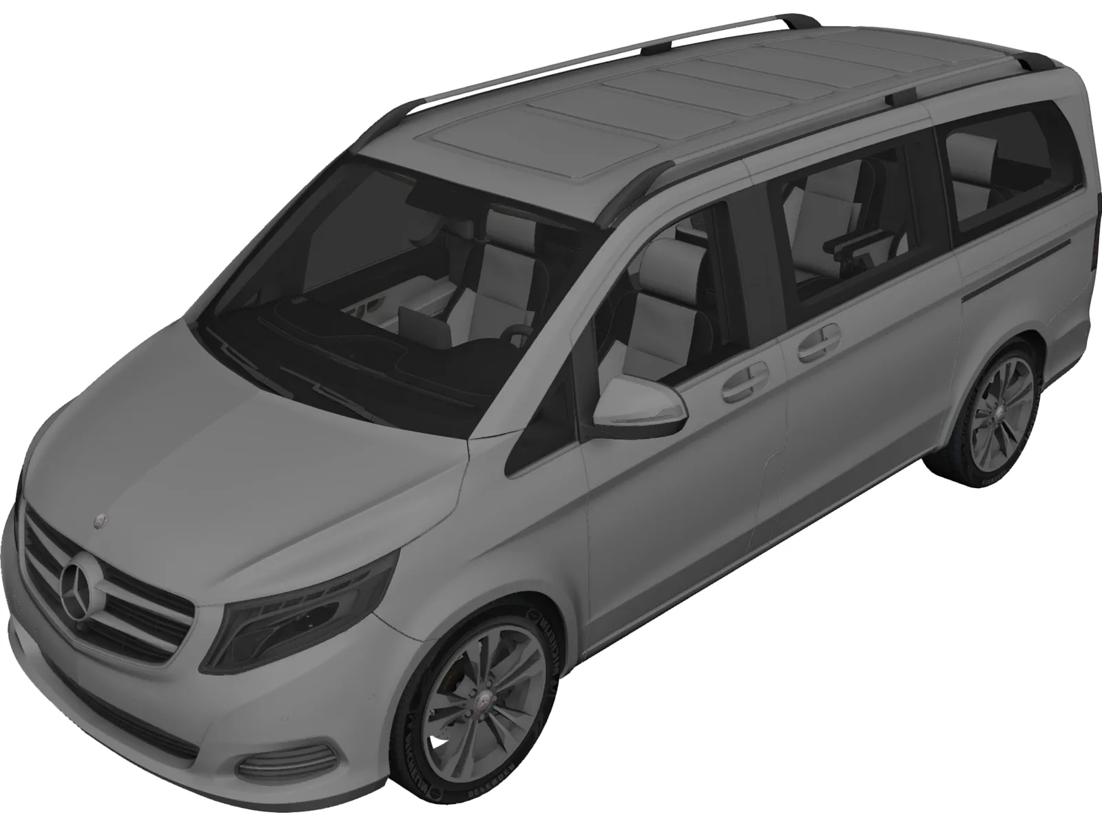 Mercedes-Benz V250 Bluetec 3D Model main preview