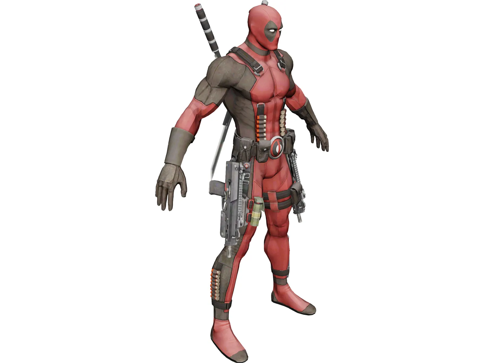 Deadpool 3D Model main preview