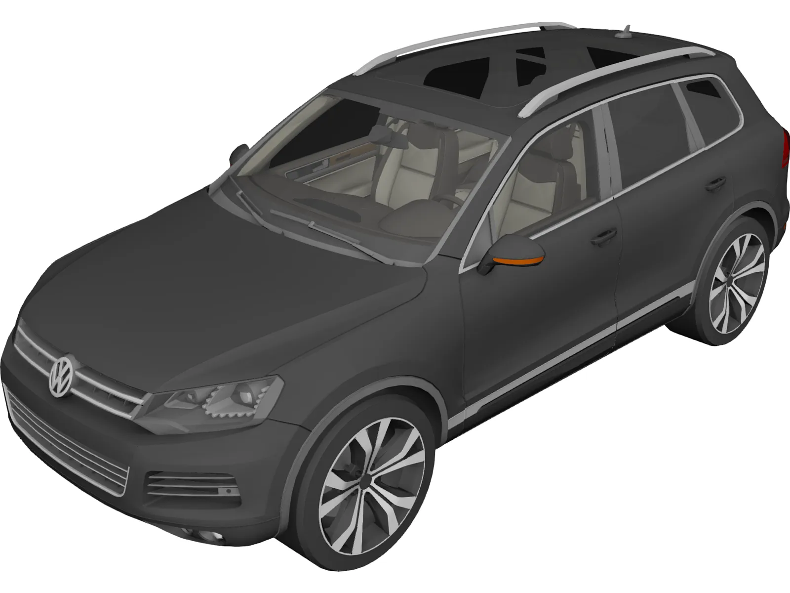 Volkswagen Touareg TDI (2017) 3D Model main preview