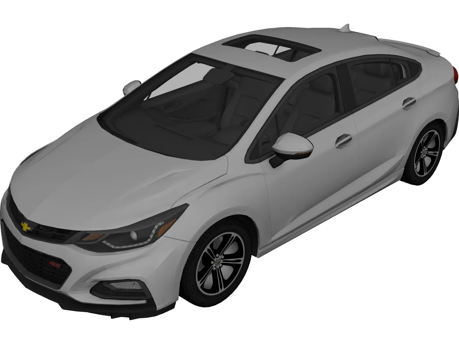 Chevrolet Cruze RS (2018) 3D Model main preview