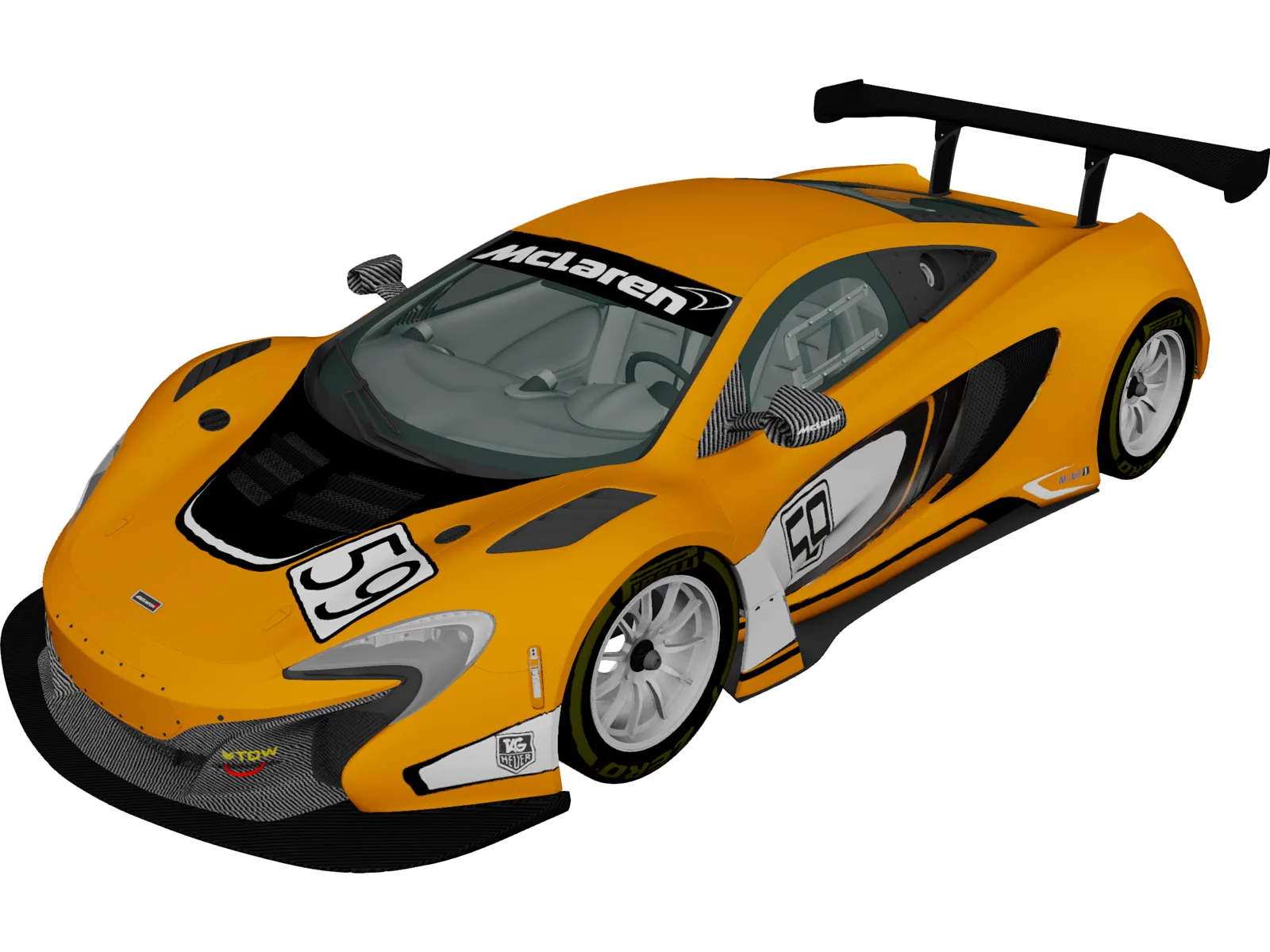 McLaren 650S GT3 (2014) 3D Model main preview