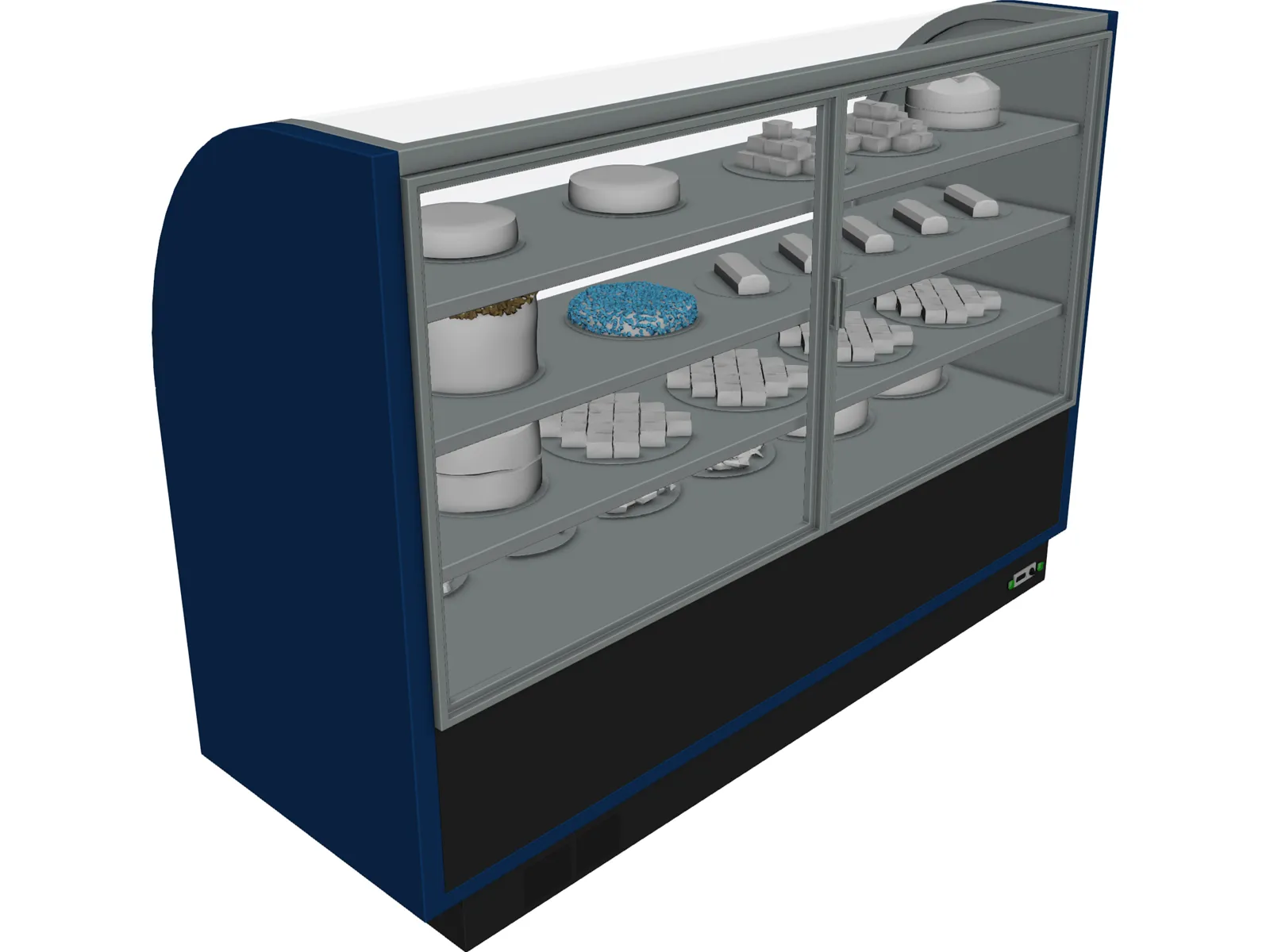 Bakery Display Case 3D Model main preview