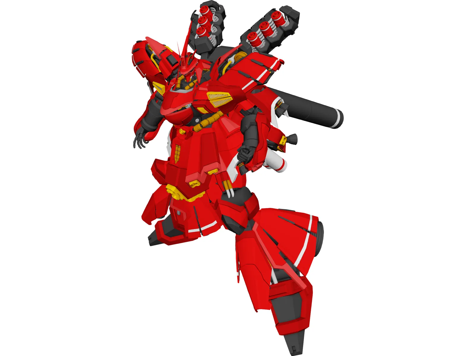 Sazabi Gundam 3D Model main preview