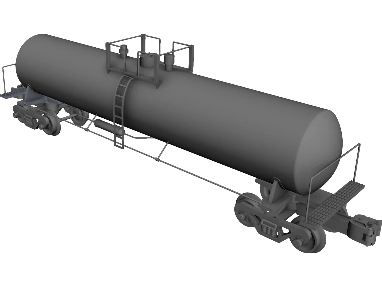 Tank Car 3D Model main preview