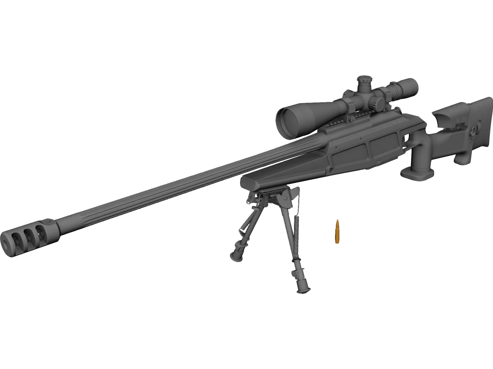 Blaser R93 LRS2 3D Model main preview