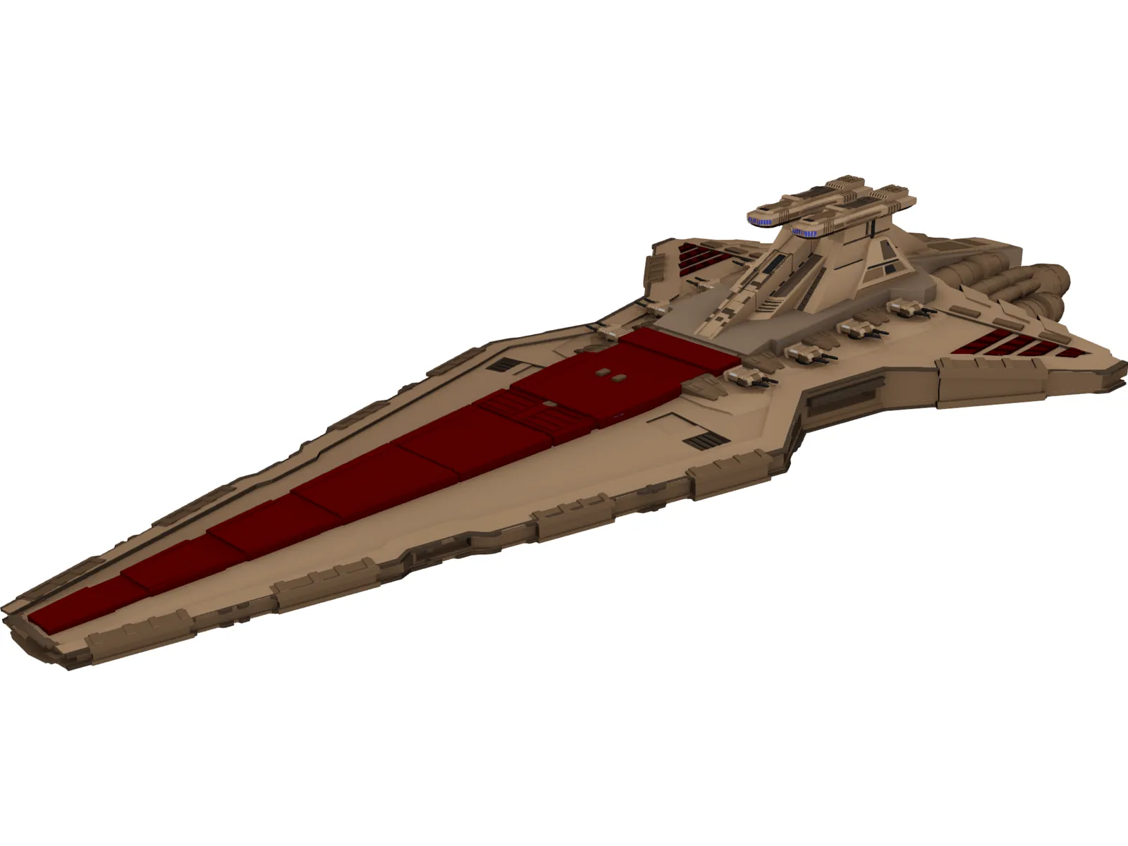 Star Wars Venator 3D Model main preview