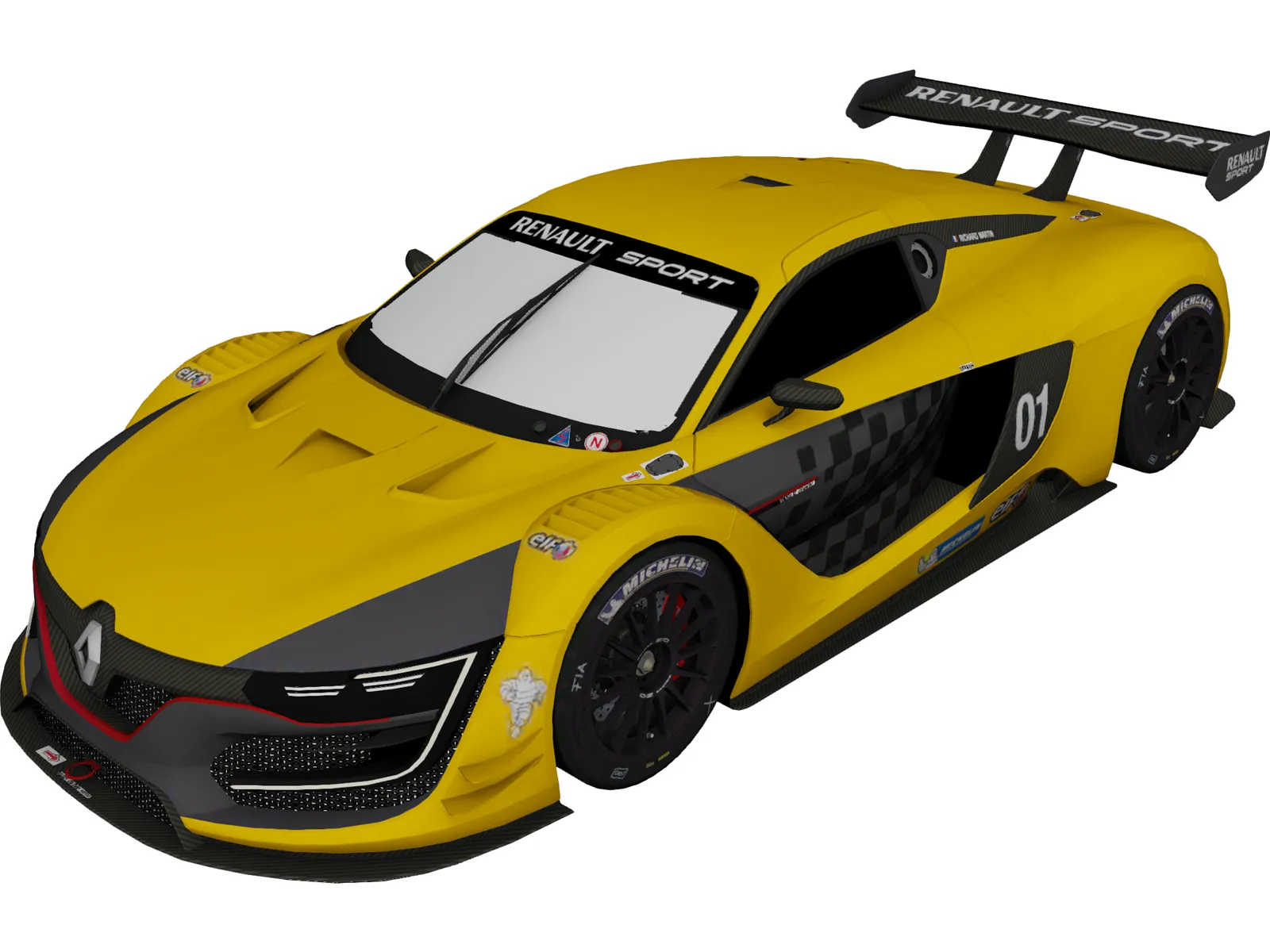 Renault R.S. 01 (2014) 3D Model main preview