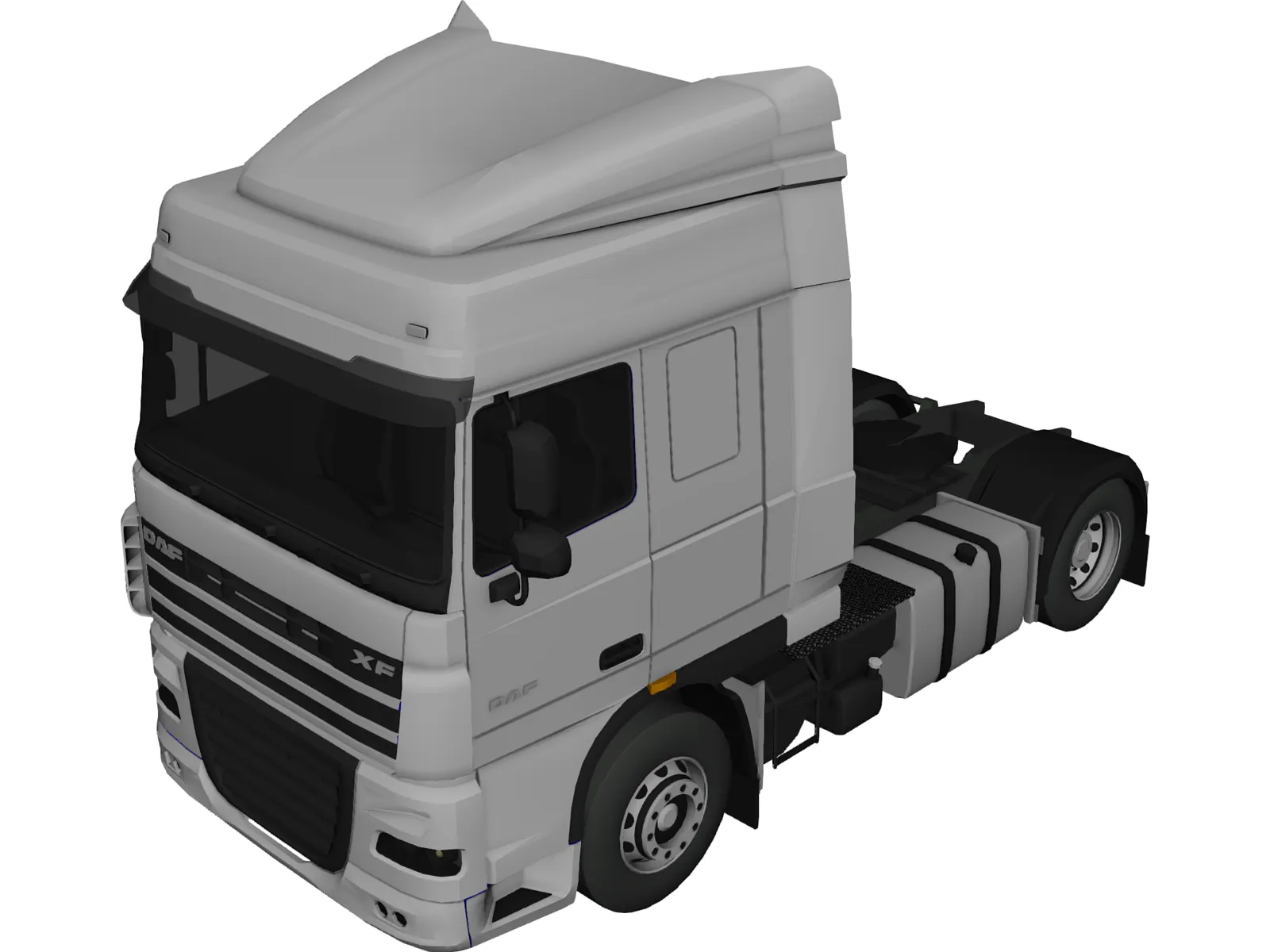 DAF XF 105 3D Model main preview