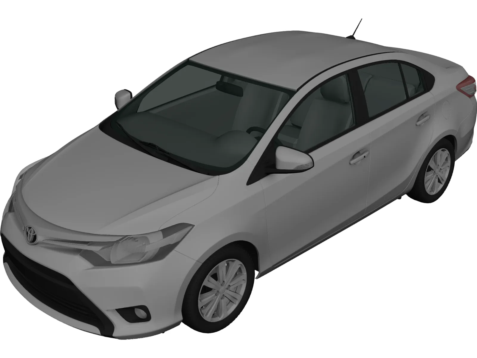 Toyota Yaris Sedan (2015) 3D Model main preview