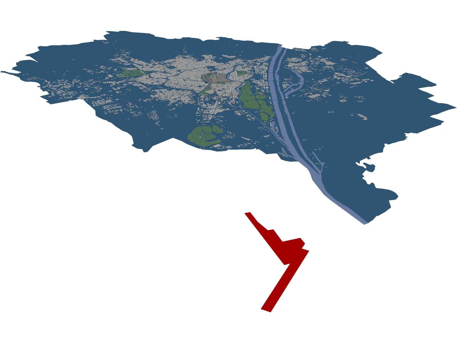 Vienna City 3D Model main preview