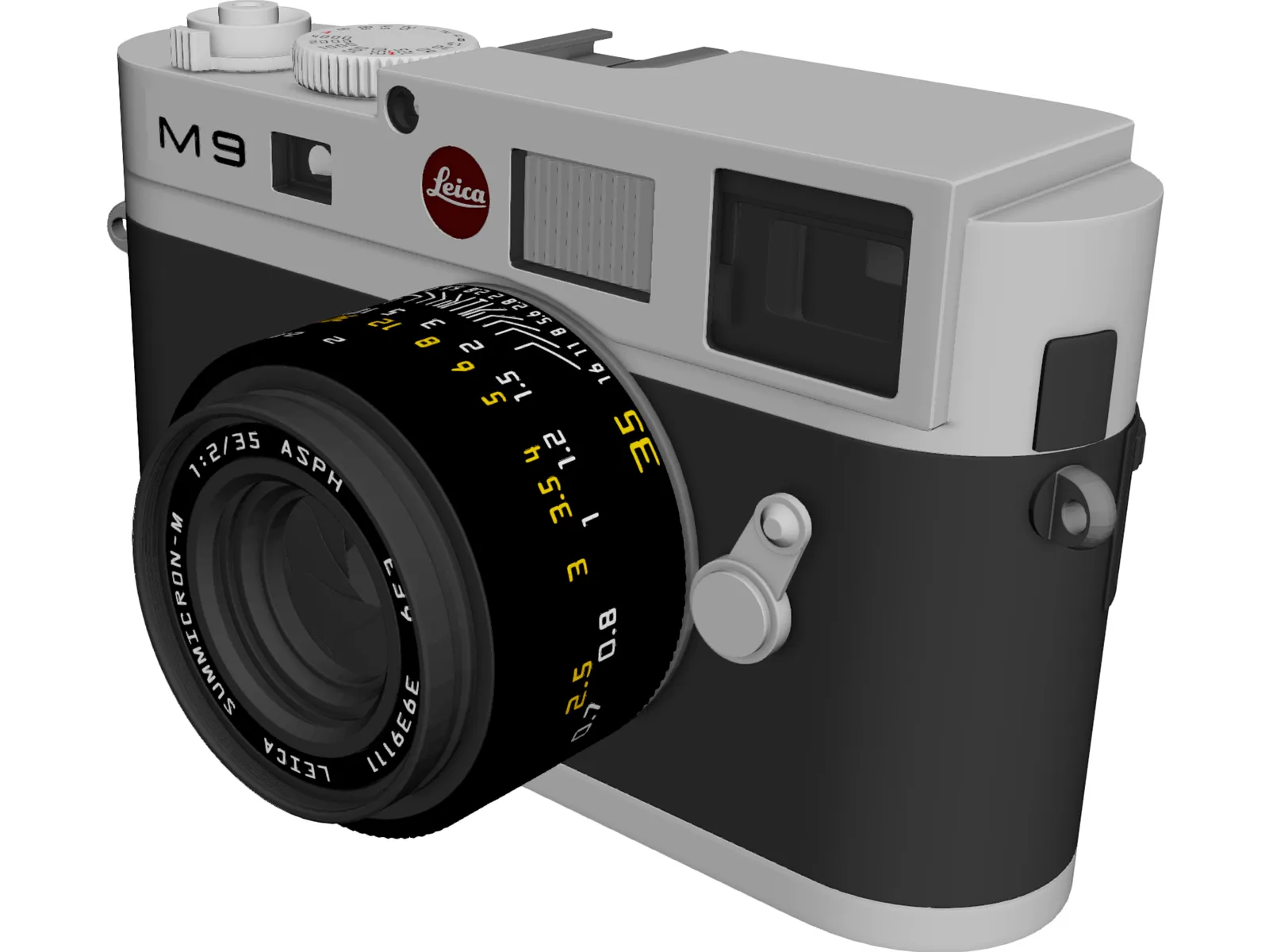 Leica M9 Digital Camera 3D Model main preview