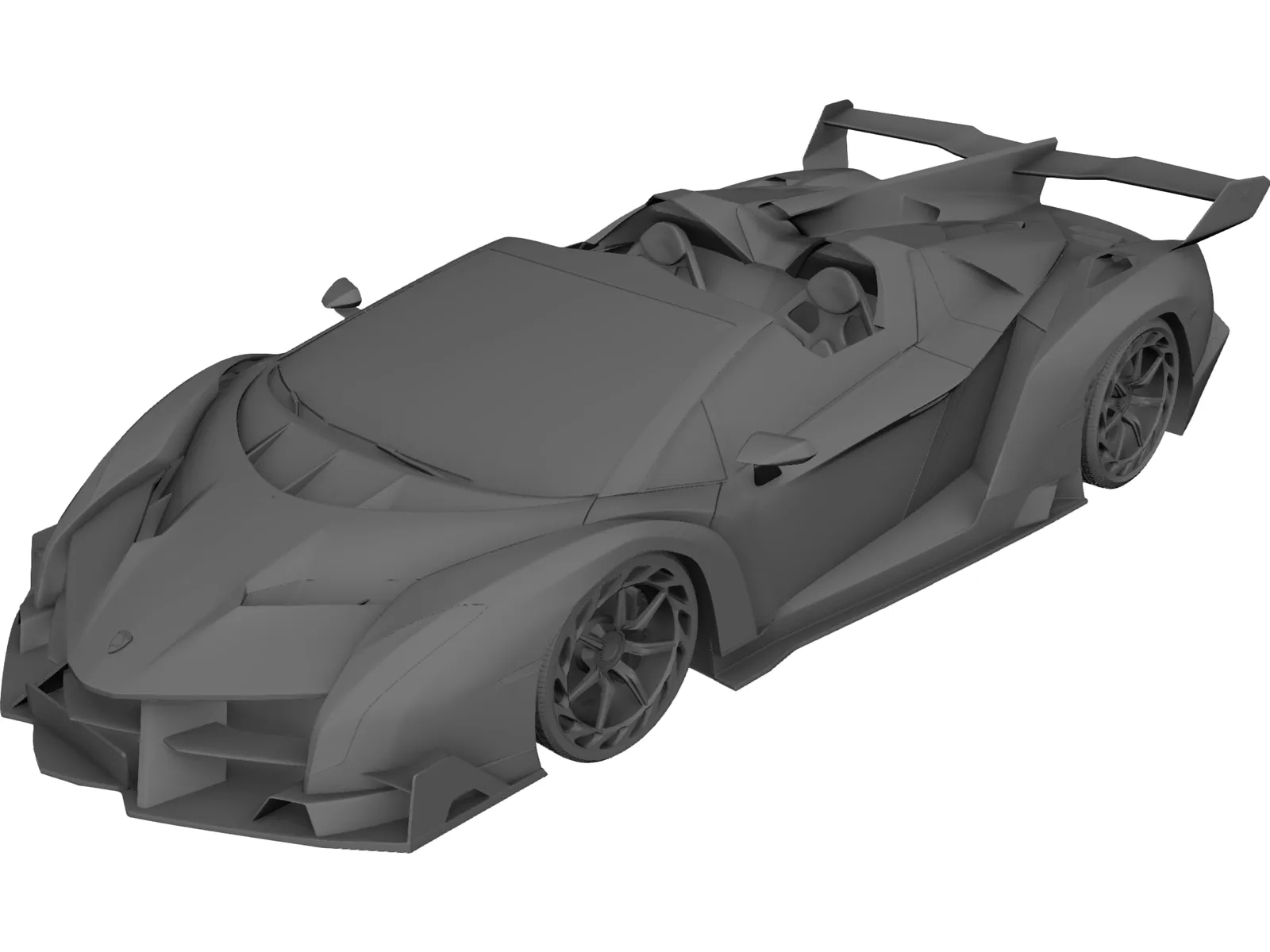 Lamborghini Veneno Roadster LP750-4 (2015) 3D Model main preview