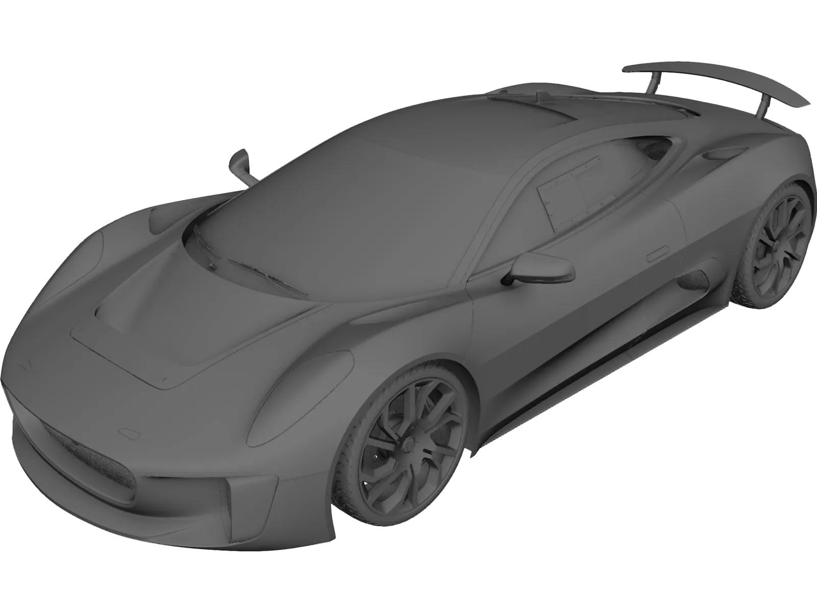 Jaguar C-X75 Concept (2014) 3D Model main preview
