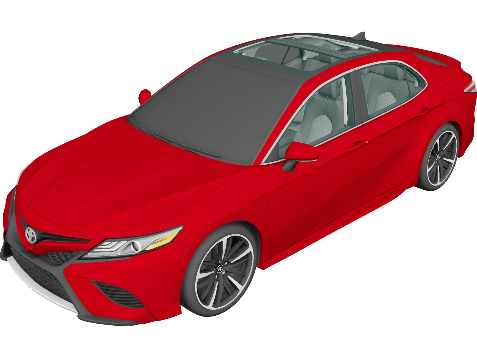 Toyota Camry (2018) 3D Model main preview