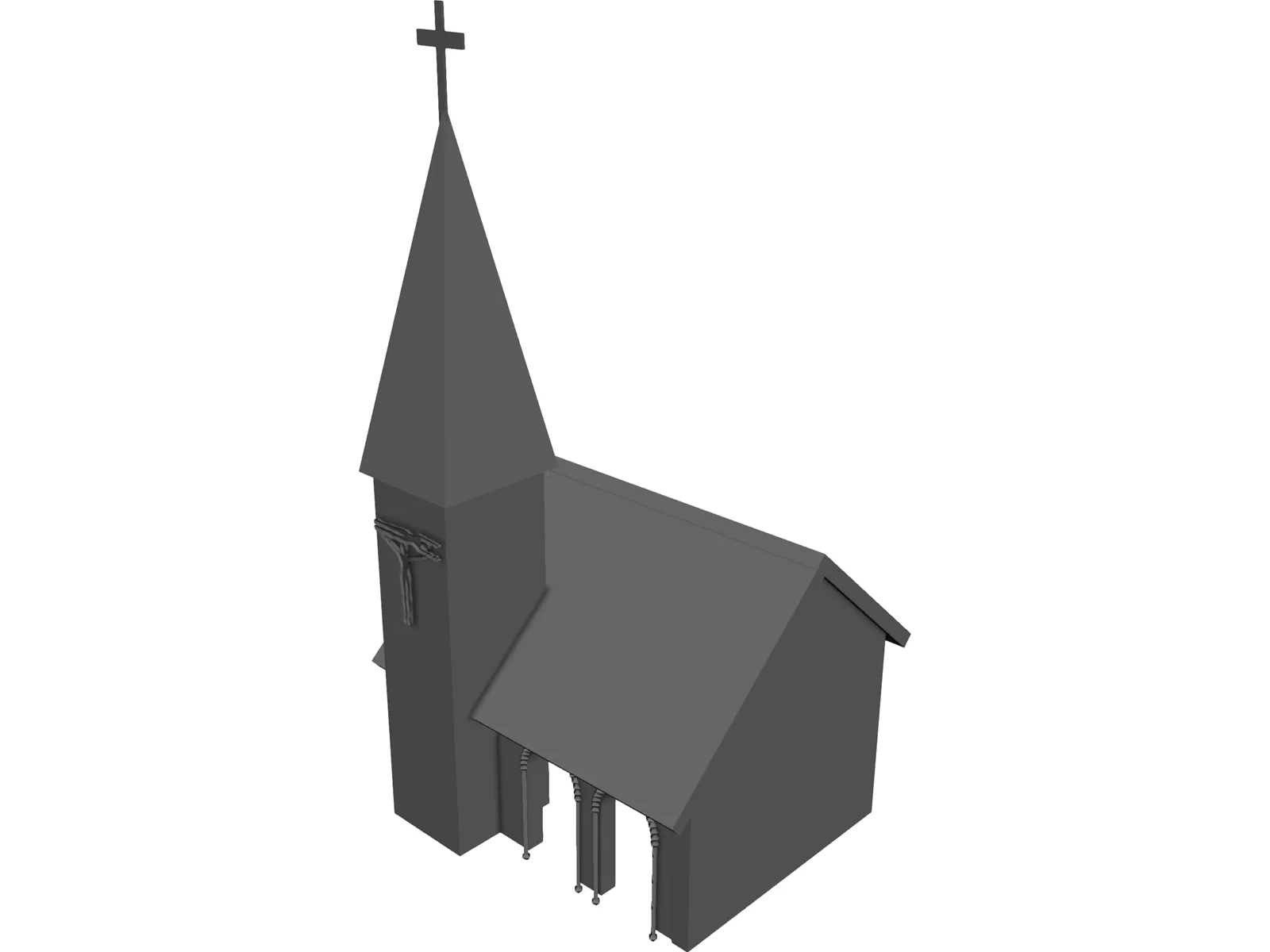 Grant Church 3D Model main preview