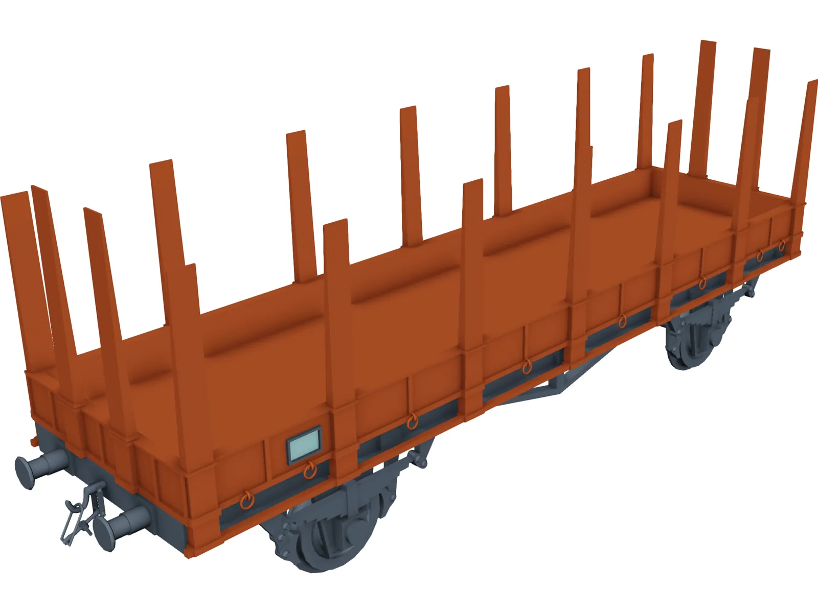 Wagon Stanchion 3D Model main preview