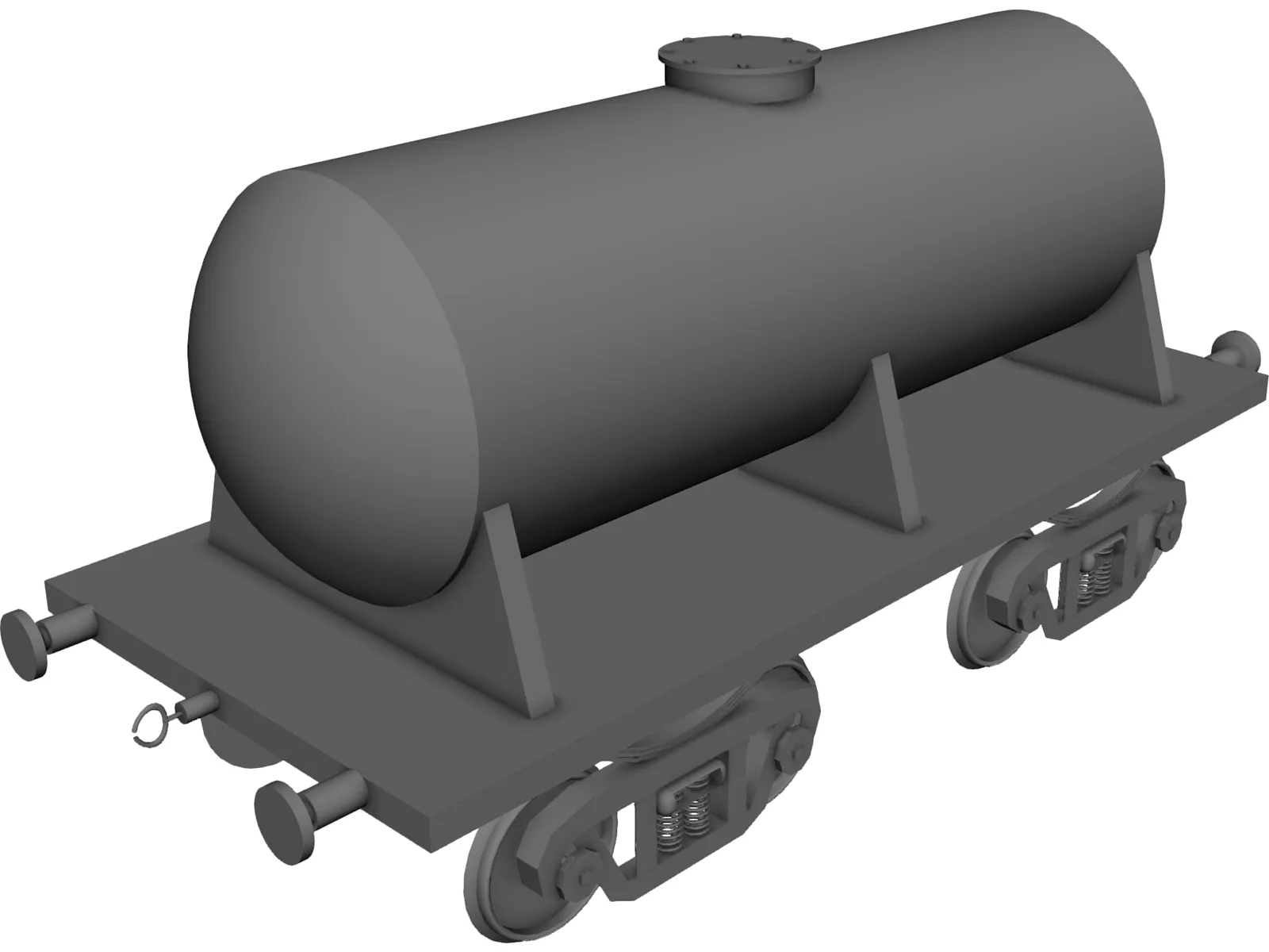 Tank Car 3D Model main preview
